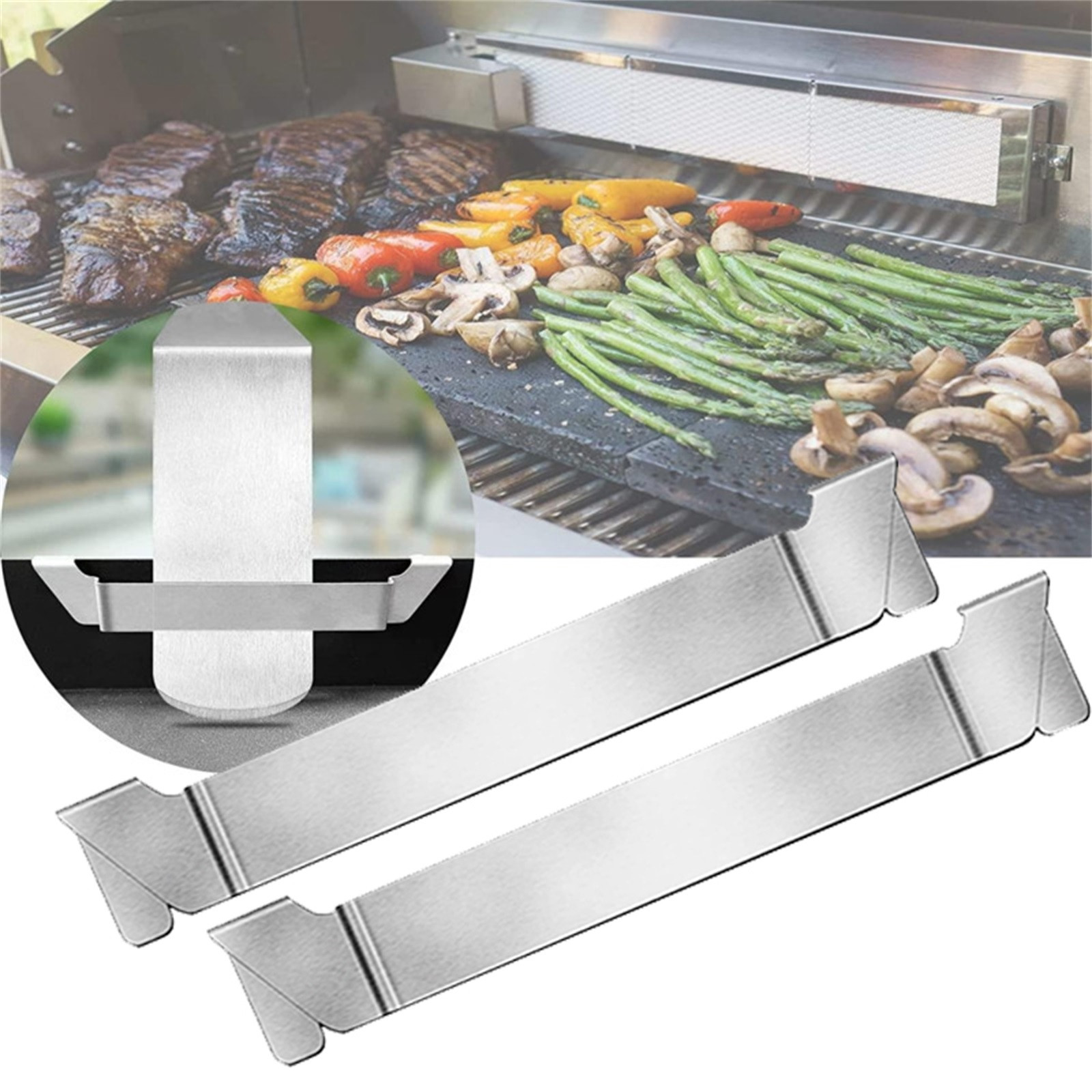 Camping Cooking Flat Top - Aço BBQ Griddle E Espátula Titular,